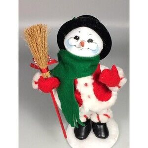 Annalee snowman Christmas decoration felt doll display mantle decoration VTG
